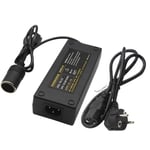 12V 15A 160W Bilomvandlare 220V till 12V Billadapteromvandlare Bil Hem - Lättare Omvandlare EU-kontakt