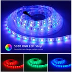 LED Strip Light 5050 RGB Colour Changing Tape Cabinet Kitchen TV Bar Lighting UK