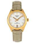 Tissot Pr 100 Powermatic 80 WoMens Cream Watch T1012073603100 Leather (archived) - One Size