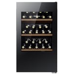Hisense RW12D4NWG0 93 Litre 30 Bottles Freestanding Undercounter Wine Fridge Cabinet with Digital Touch Control