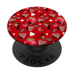 Valentines Day Chocolates and Strawberries PopSockets Swappable PopGrip