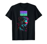 Retro Vintage Techno Cabinet Cyberpunk DJ Gift Idea T-Shirt