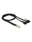DeLOCK power cable - 6 pin PCIe power to 8 pin PCIe power (6+2) - 30 cm