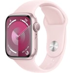 Apple Watch Series 9 GPS + Cell. 45mm Pink Alu. Case / Light Sport Band - M/L