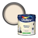 Dulux Silk Emulsion Paint For Walls And Ceilings - Magnolia 2.5 Litres