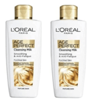 2 x Loreal Age Perfect Smoothing & Anti Fatigue Vitamin C Cleansing Milk 200ml