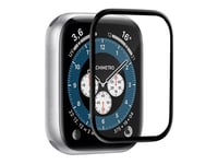 Puro Full Edge - Protection d'écran pour montre intelligente - bord à bord - verre - couleur de cadre noir - pour Apple Watch Hermès Series 9, Series 10, Series 8, Series 9, Ultra, Ultra 2
