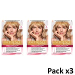 L'Oreal Excellence Creme Colorazione Permanente 8 Light Blonde Pack of 3