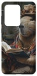 Galaxy S20 Ultra Capybara Reading Book Case
