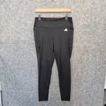 Adidas Leggings Womens Large Black Yoga Pants Gym Training 16T-18T Tight