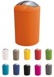 KW "Gleam 5Ltr Swing Bin - Compact Bathroom/Kitchen/Waste Bin (Orange)
