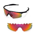 New WL Polarized Fire Red Vented Replacement Lenses For Oakley M Frame Strike