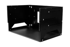 StarTech.com Väggmonterbart serverrack med inbyggd hylla - solitt stål - 4U - stativ (väggmontering) - 4U