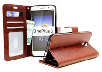 Crazy Horse Wallet OnePlus 3T (Brun H745)