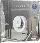 Vent Axia Svara App Controlled Low Carbon Bathroom Extractor Fan Bluetooth 4watt