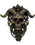 Diabolus - Dödskalle-Formad Dörrkläpp med Horn 23 cm
