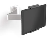 DURABLE - Support Tablette Mural Avec Bras Articulé - Compatible IPad Galaxy Tab et Autres Tablettes de 7 à 13″ - Pivote à 360° - Verrouillage antivol