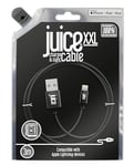 Juice XXL 3m Apple Lightning Cable. USB to Lightning iPhone Charger Cable, MFI Certified Apple Charger Cable. Long, Durable iPad Charger Cable & iPhone Cable (Black)