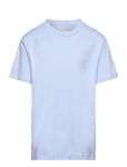 Cotton Jersey Crewneck Tee Tops T-shirts Short-sleeved Blue Ralph Lauren Kids