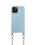 Atelier Necklace Case iPhone 12 Pro Max Sky Blue Croco