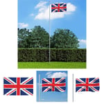 The Living Store Storbritanniens flagga 90x150 cm -  Flaggor & vindstrutar