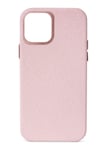 Decoded Backcover skinndeksel for iPhone 12 mini i rosa Saffiano skinn