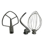 Kitchenaid Burnished Beater, Spiral Dough Hook & Whisk For 5QT Bowl Lift.