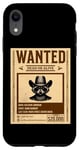 iPhone XR Raccoon Western Cowboy Wanted Dead or Alive Case