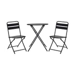 House Doctor Helo coffee set with 2 chairs Black