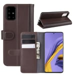Äkta Läderfodral Samsung Galaxy A51 Brun