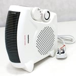 DAEWOO® ELECTRIC UPRIGHT & FLAT PORTABLE FAN HEATER WITH COOL AIR FUNCTION 2000W