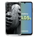 Cokitec Coque Renforcée pour Samsung Galaxy A05S Sport Rugby Ballon Vintage