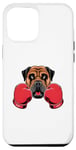 Coque pour iPhone 12 Pro Max Chien mastiff amusant pour kickboxing ou boxe