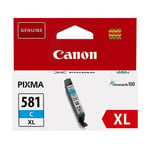 Canon Original 2049c001 Cli-581c Xl Cyan Ink Cartridge (515 Pages)