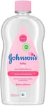 Johnson's Baby Oil, Multicoloured, Fragrance Free, 500 ml