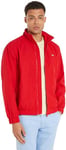 Tommy Jeans Men Jacket for Transition Weather, Red (Deep Crimson), M