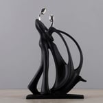 Dansande par skulptur staty kärlek dekoration, fest hem par skulptur harts prydnad, abstrakt staty skulptur dekor present till årsdag
