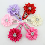 2/10 Pcs Wholesale Kids Baby Sun Flower Hairpin Hair Clips Barre Pink
