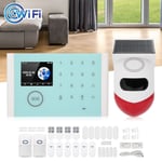 WiFi Door Window Sensor Kit Home Security Alarm System Sound‑Light Theftproo SLS
