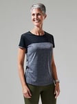 Berghaus Voyager Short Sleeve Tech Tee T-Shirt - Dark Grey / Black, Grey, Size 16, Women