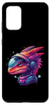Galaxy S20+ Dinosaur in Headphones Fantasy Art Case