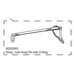Thule strap axle snap pin w/o-ring for ski-kit 1540202055