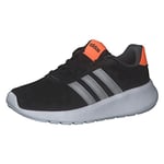 adidas Lite Racer 3.0 Sneaker, core Black/Silver met./Screaming Orange, 13.5 UK Child