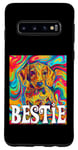 Coque pour Galaxy S10 Bestie Dog Best Friend Puppy Love