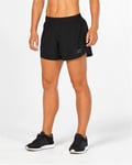 2XU X-Vent Compression Shorts 4" Dame - Black/Pearl Blue - S