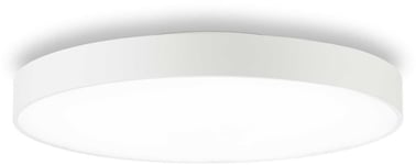 Halo, Loftslampe, Pl, 4000 kelvin, aluminium by Ideal Lux (D: 60 cm. x H: 5 cm., Hvid)
