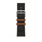 Apple Watch Hermès – Twill Jump Simple Tour i Noir/Gold, 45 mm