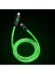 Floating Grip 3M USB-C/USB-C CABLE WITH LED LIGHT - GREEN