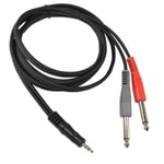 6 Feet 1/8 TRS to Dual 1/4 TS Cable for M-Audio Studiophile Series BX5a Speakers