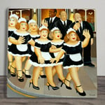 Girls Night Out Tile Plaque Sign Maids Wall Art UV Printed By Beryl Cook 20x20cm